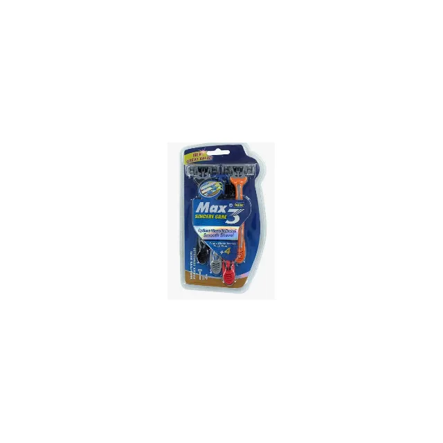 AFEITRADORA MAX 3 SINCERE CARE 3 (PAQUETE DE 4 UNIDADES)