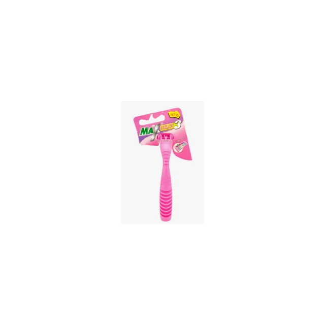 AFEITADORA MAX ULTRAGRIP III CON ALOE Y VITAMINA E (UNIDAD)