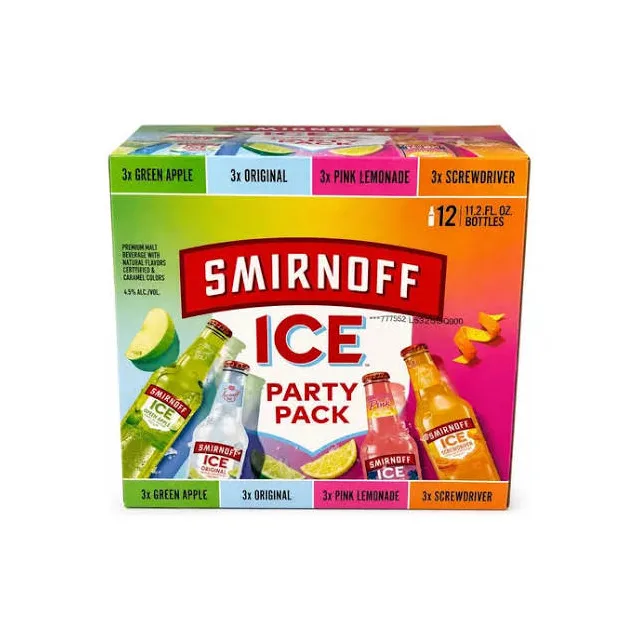 CAJA DE SMIRNOFF ICE PARTY PACK DE 12 UNIDADES