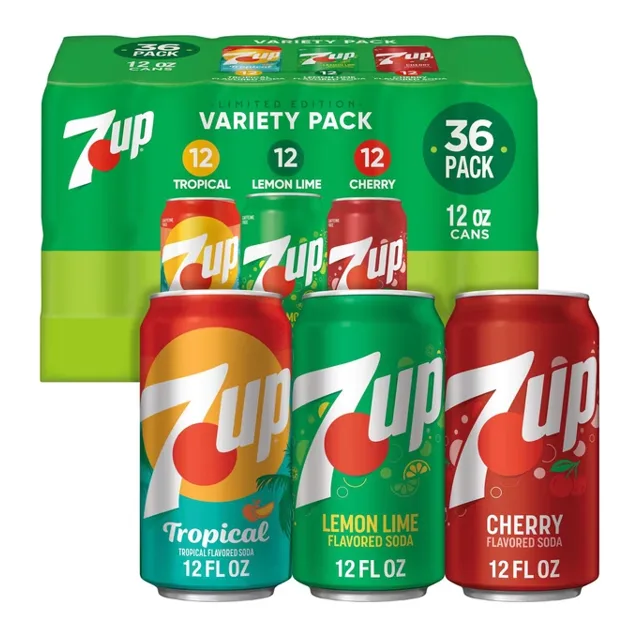 7UP SUMMER VARIETY PACK, 12 OZ; 36 PACK