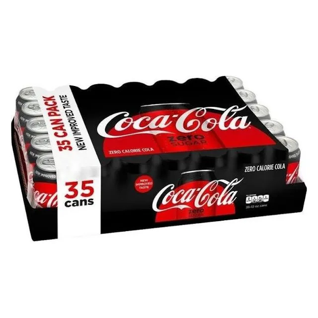 COCA COLA ZERO (CAJA 35 UNIDADES 12 ML)