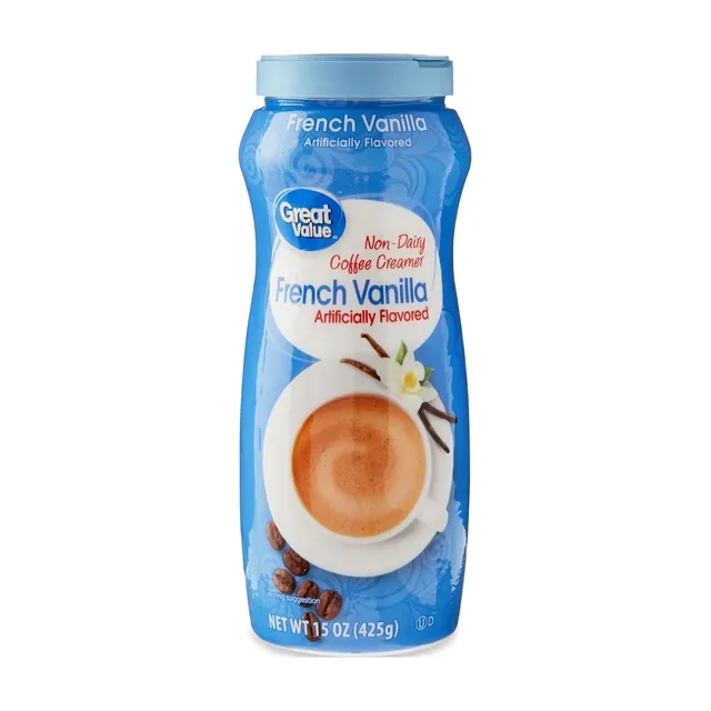 GREAT VALUE FRENCH VAINILLA CREMA PARA CAFE 15 OZ / 425G