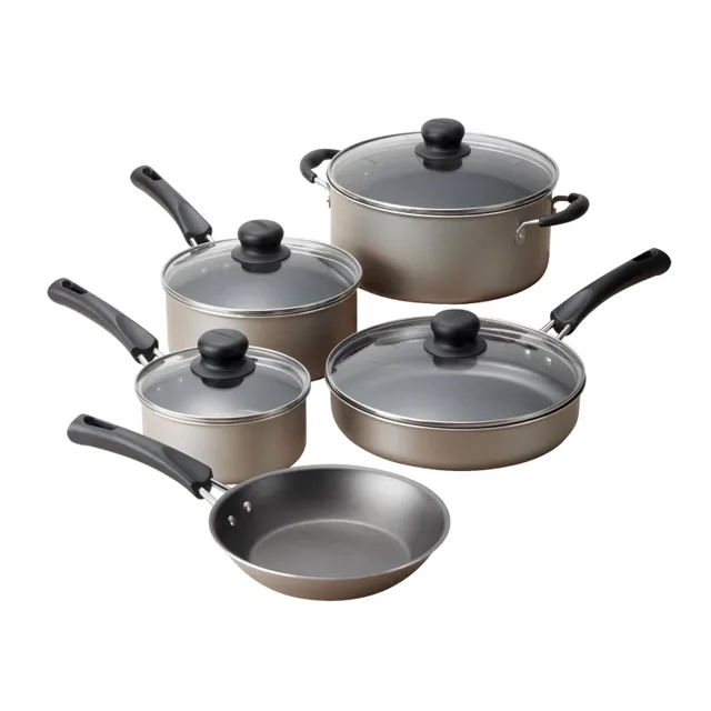 TRAMONTINA PRIMAWARE JUEGO DE COCINA 9 PIEZAS CHAMPAN