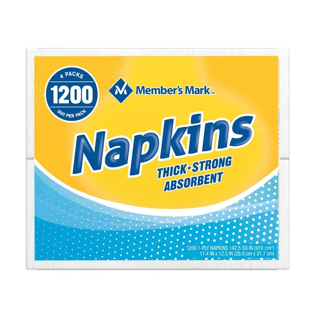 SERVILLETAS NAPKINS (4PAQUETES 300UNIDADES)