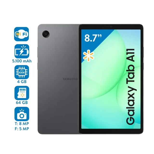 SAMSUNG GALAXY TAB A11 8.7" 4GB+64GB WIFI GRAY