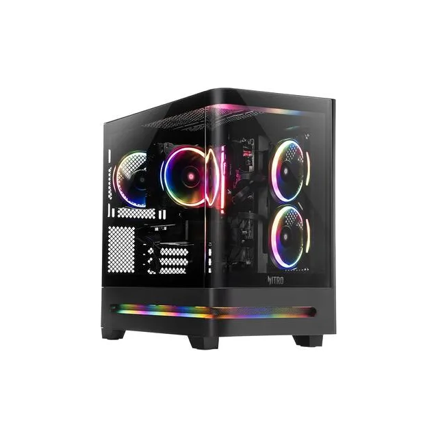 ACER NITRO 65 GAMING DESKTOP - AMD RYZEN 7 8700F 2024-NVIDIA GEFORCE RTX 5060-16GB DDR5-1TB SSD BLACK