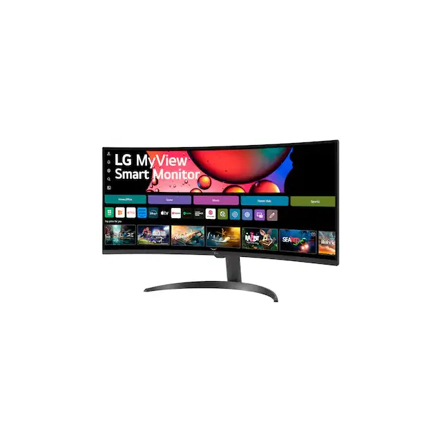 LG 34" WQHD 100HZ 5MS SMART MONITOR WITH HDR10 34SR60QC-B.AUS