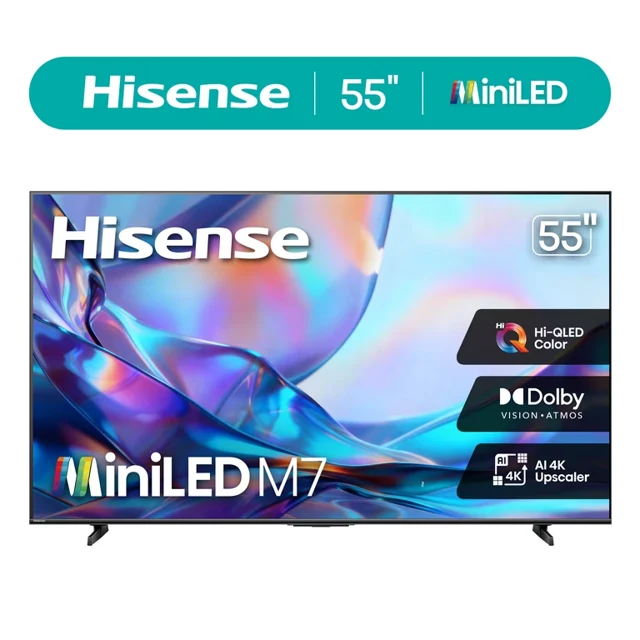 HISENSE 55" CLASS M7 SERIE MINILED 4K QLED SMART GOOGLE TV 55M7QG-B