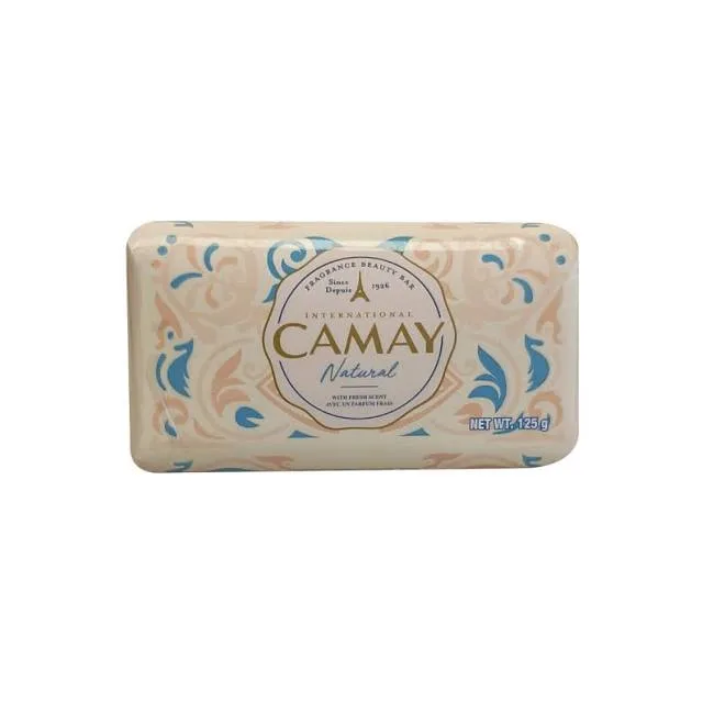 CAMAY WHITE NATURAL JABON EN BARRA 125 G / 3 UNIDADES